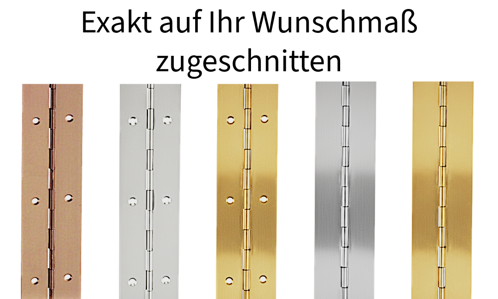 Stangenscharnier Klavier- Haubenband