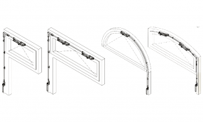 Oberlicht-Öffner / Kippflügelbeschlag