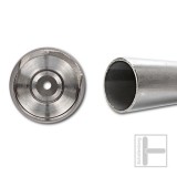 Edelstahl-Rohr 30 mm Mit Wandlagern / 080 cm