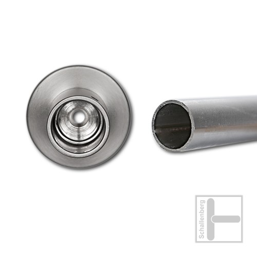 Edelstahl-Rohr 20 mm Mit Wandlagern / 125 cm