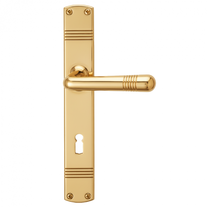 Drücker-Garnitur Langschild ART DECO