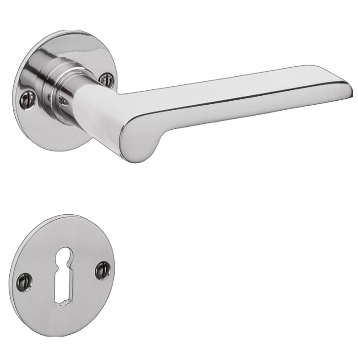 Rosettengarnitur BAUHAUS Dessau poliert vernickelt