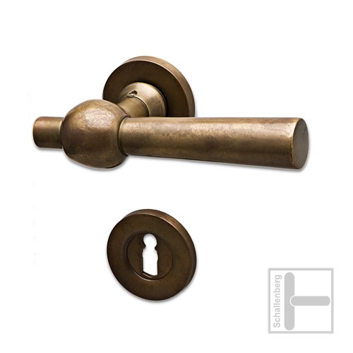 Türdrücker-Garnitur 067.069 \"Stockform - Schwer\"