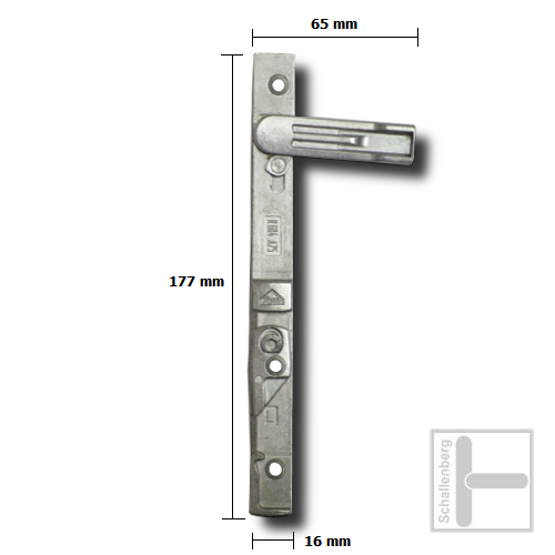 Fenster-Kantriegel Roto R604-A75 rechts