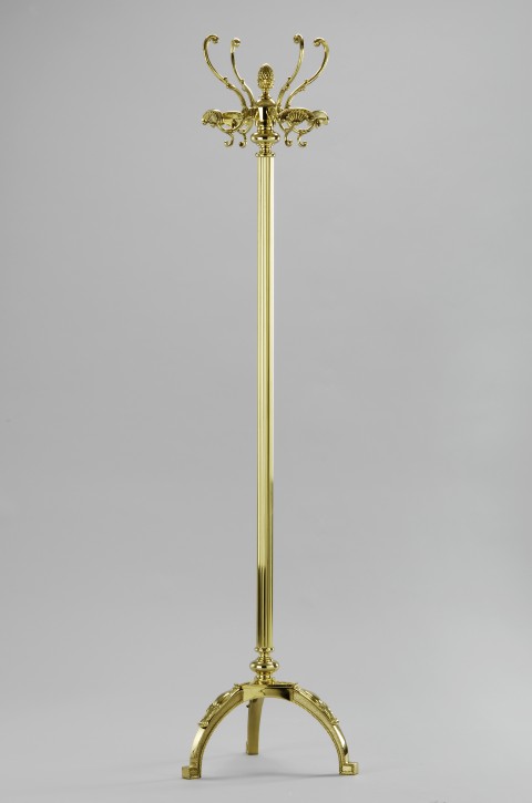 Barock Garderobenständer  Massiv - Messing