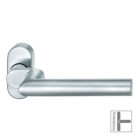Verkröpfter Rahmentürdrücker FSB 06 1076 Edelstahl