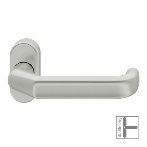 Verkröpfter FH- Rahmentürdrücker FSB 06 0662 Aluminium