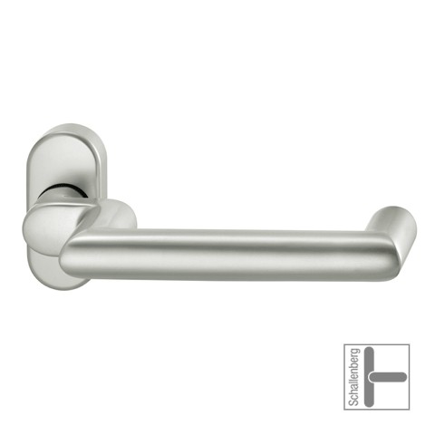 Verkröpfter FH- Rahmentürdrücker FSB 06 1016 Aluminium