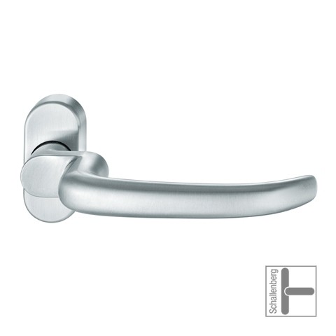 Verkröpfter FH- Rahmentürdrücker FSB 06 1023 Aluminium