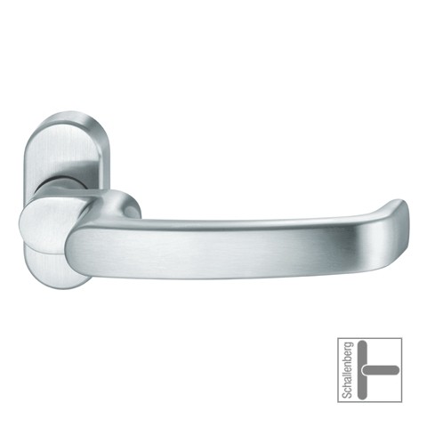 Verkröpfter FH- Rahmentürdrücker FSB 06 1045 Aluminium