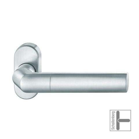 Verkröpfter FH- Rahmentürdrücker FSB 06 1078 Aluminium