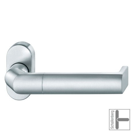 Verkröpfter FH- Rahmentürdrücker FSB 06 1088 Aluminium