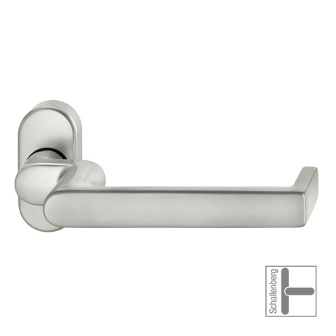 Verkröpfter FH- Rahmentürdrücker FSB 06 1094 Aluminium