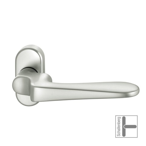 Verkröpfter FH- Rahmentürdrücker FSB 06 1144 Aluminium