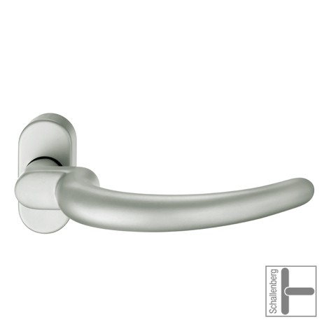 Verkröpfter FH- Rahmentürdrücker FSB 06 1160 Aluminium