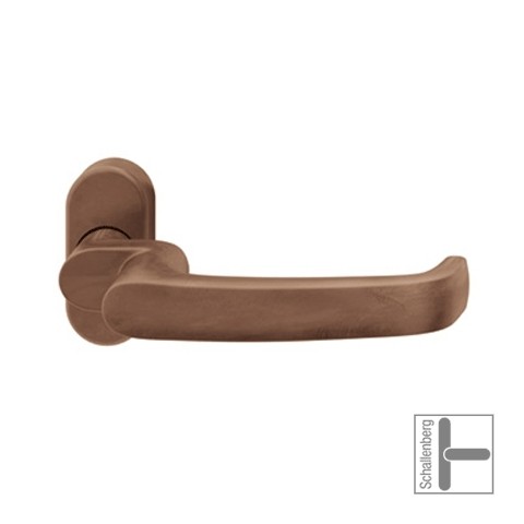 Verkröpfter FH- Rahmentürdrücker FSB 06 1045 Bronze
