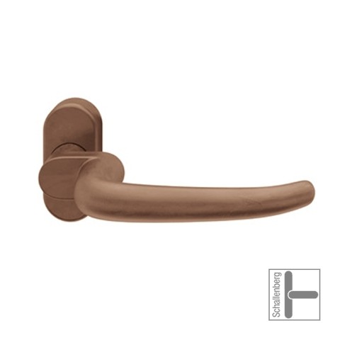 Verkröpfter FH- Rahmentürdrücker FSB 06 1053 Bronze