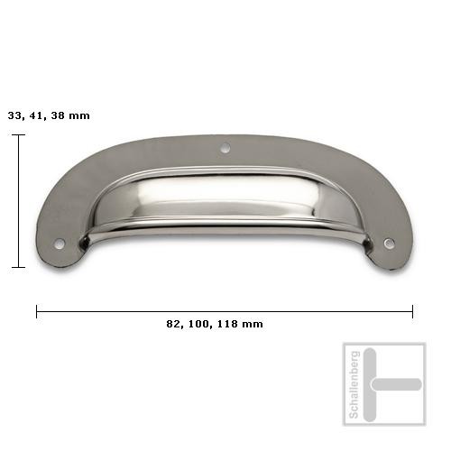 Möbelgriff Metall 32.12.126 (82 x 33 mm)