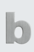 Hausnummer Edelstahl Zusatz "b" Hausnummer Edelstahl Zusatz "b"