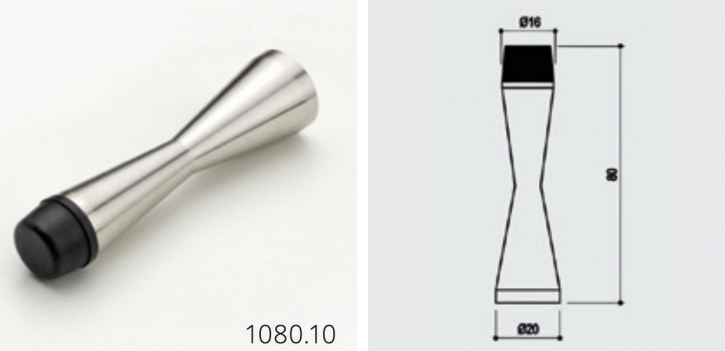 EDELSTAHL-TÜRSTOPPER "WAND"