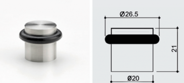 EDELSTAHL-TÜRSTOPPER „MINI“