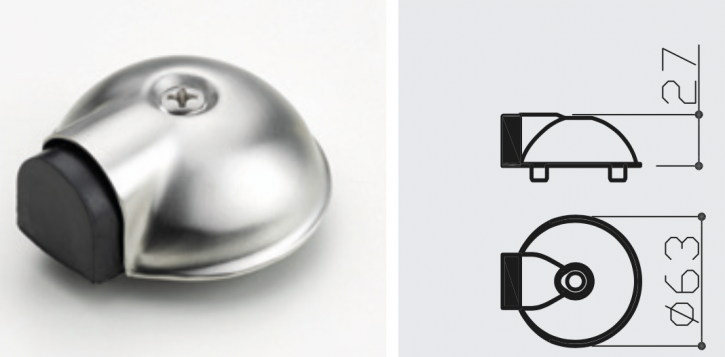 EDELSTAHL-TÜRSTOPPER „OBJEKT“