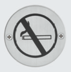 Edelstahl-Hinweisschild "Rauchen verboten" Edelstahl-Hinweisschild "Rauchen verboten"