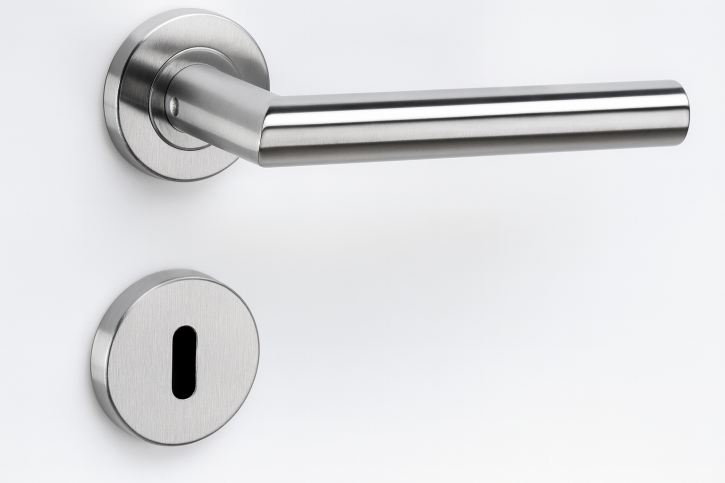 Edelstahl-Rosettengarnitur WC