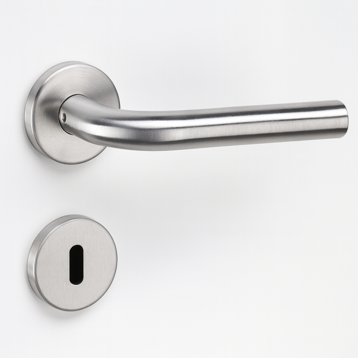 Türdrücker-Garnitur L-Form | Edelstahl