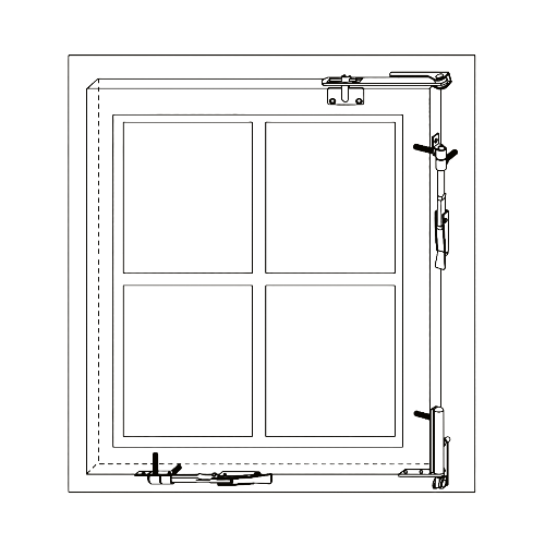 Dreh Kipp Beschlag Einbohrbänder