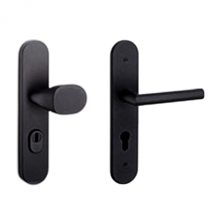 Edelstahl-Schutzbeschlag Black Frosted PZ 92mm Entfernungsmaß KZS