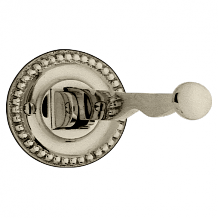 Klapp-Haken Messing poliert vernickelt