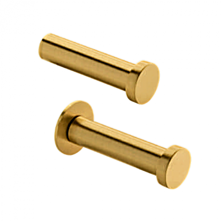 Garderobenhaken Messing matt