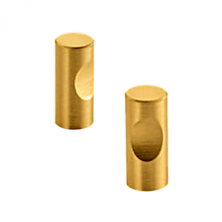 Möbelknopf Messing matt gebürstet