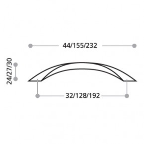 Möbelgriff Chrom 16338 32 mm