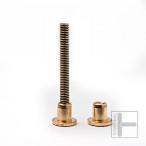 Teakholz-Möbelverbinder SET - 8 mm 100 mm