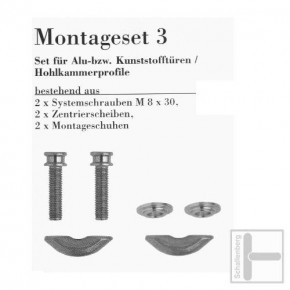 Stoßgriff Edelstahl 072.97 Einseitige Verschraubung für Alu/Kunststoff / 210 mm