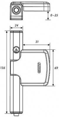 Fenster-Sicherung ABUS FTS-206 Braun