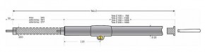 Teleskopstange ABUS Tele-Z 100 Weiß / Tele-Z 100