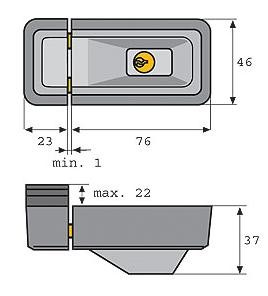 Universal-Zusatzschloss ABUS 3010 Weiß