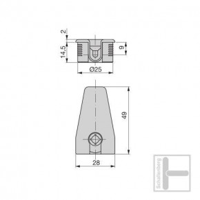 Exzenter-Verbinder 20 mm