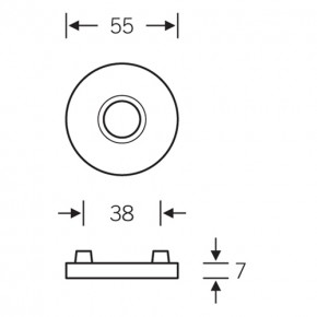 Türdrücker-Garnitur FSB-1025 | Aluminium Buntbart