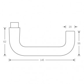 Türdrücker-Garnitur FSB-1070 | Aluminium Profil-Zylinder