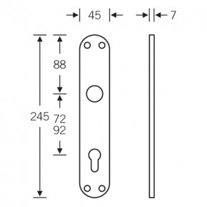 Langschild FSB-1418 | Aluminium