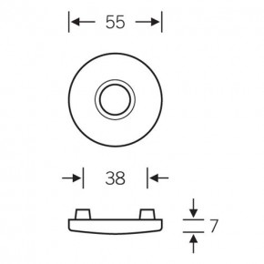 Drückerrosette FSB-1707 | Messing