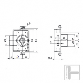 Drehstangenschloss Hekna 3060 ULTRA, System 24 25 mm