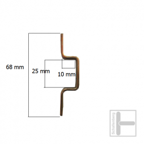Schlaufe 7 D  ( 2 Schraublöcher)