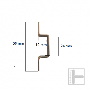 Schlaufe 7 C   (2 Schraublöcher)