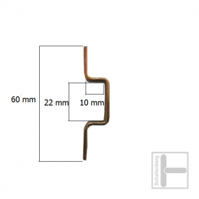 Schlaufe 7 C    ( 2 Schraublöcher)
