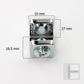 Glasplattenhalter 200501 Chrom poliert